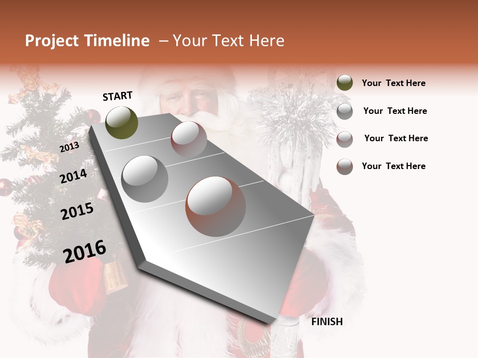 Stick Greeting Beard PowerPoint Template
