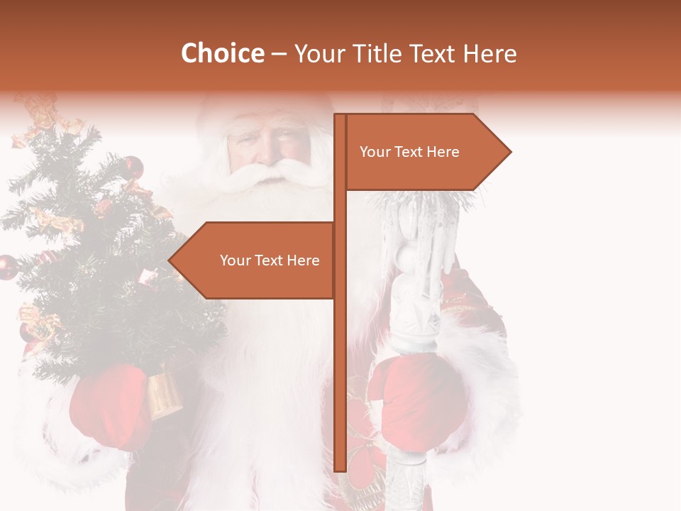 Stick Greeting Beard PowerPoint Template