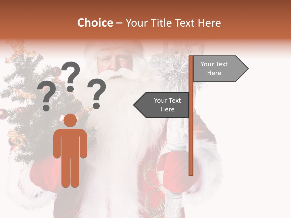 Stick Greeting Beard PowerPoint Template
