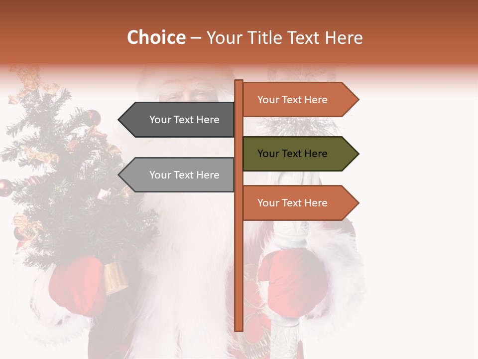 Stick Greeting Beard PowerPoint Template