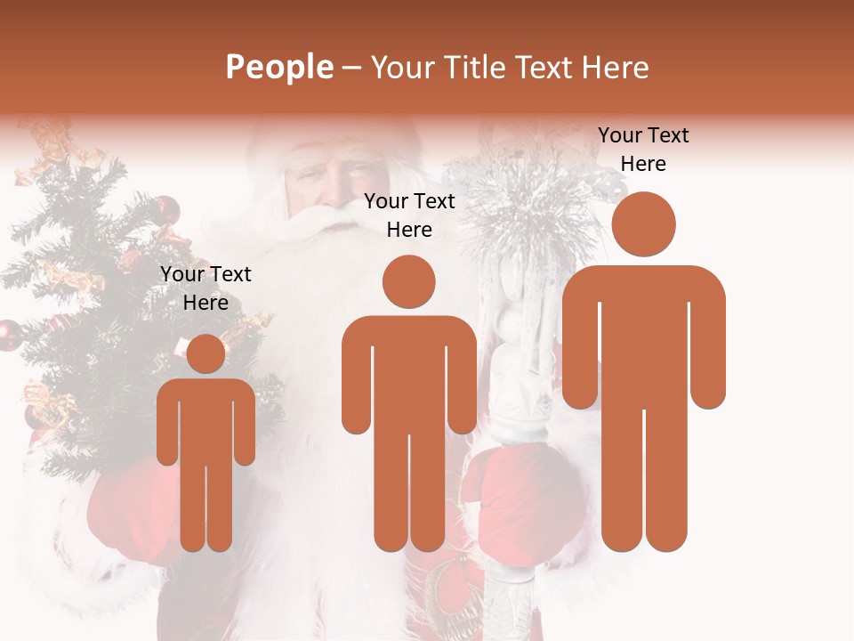 Stick Greeting Beard PowerPoint Template