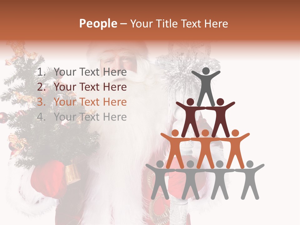 Stick Greeting Beard PowerPoint Template
