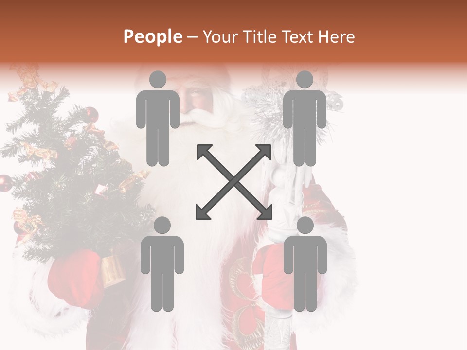 Stick Greeting Beard PowerPoint Template