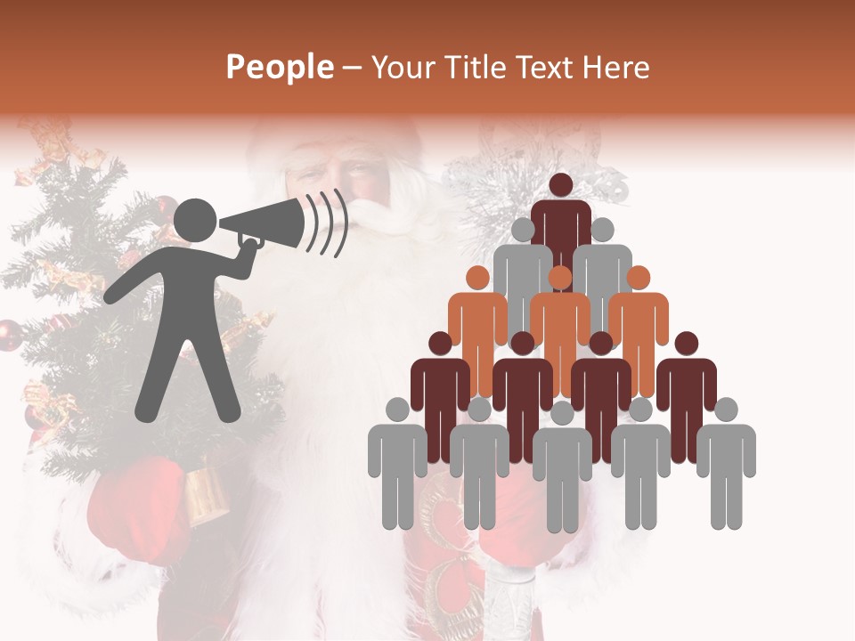 Stick Greeting Beard PowerPoint Template