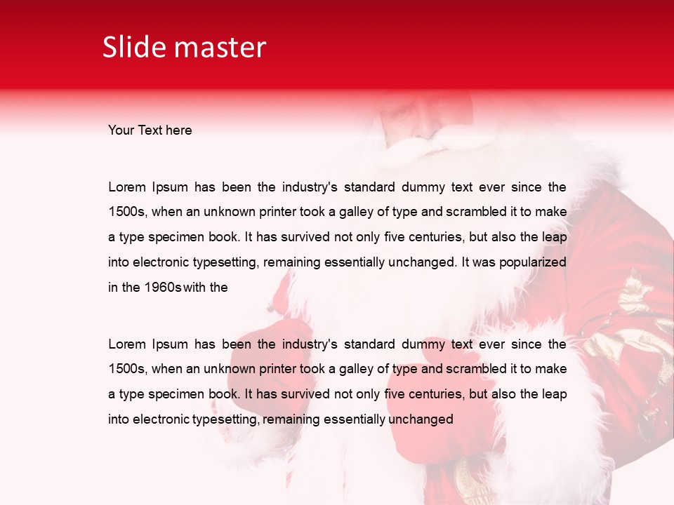 Wrinkled Claus Special PowerPoint Template
