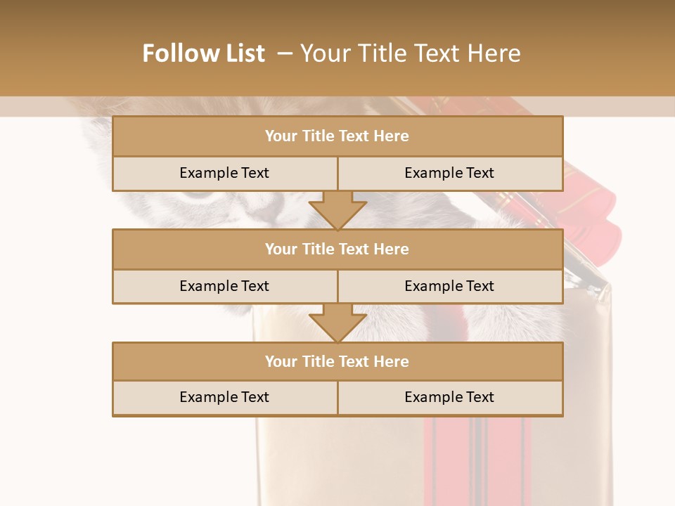 Holiday One Kitten PowerPoint Template