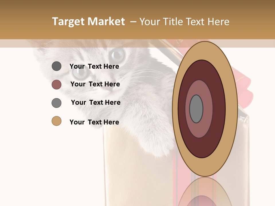 Holiday One Kitten PowerPoint Template