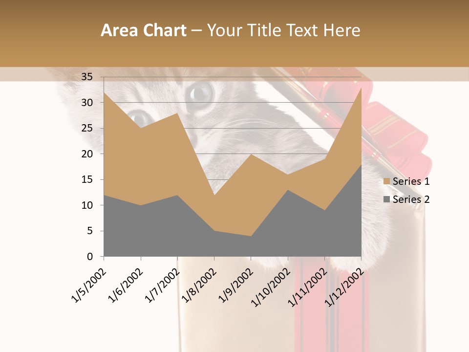 Holiday One Kitten PowerPoint Template