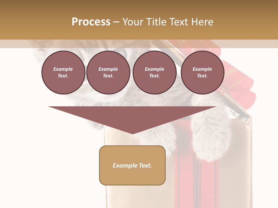 Holiday One Kitten PowerPoint Template