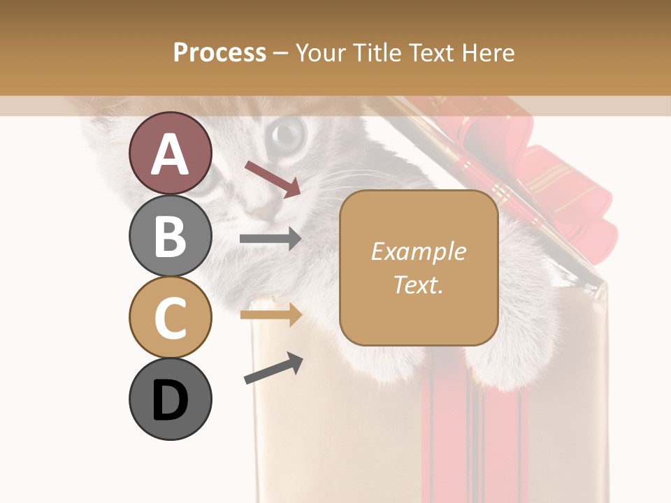 Holiday One Kitten PowerPoint Template