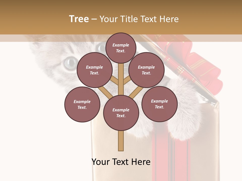 Holiday One Kitten PowerPoint Template