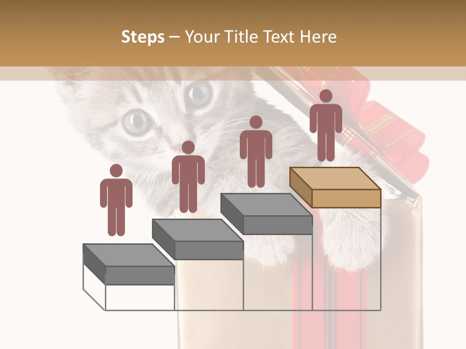 Holiday One Kitten PowerPoint Template