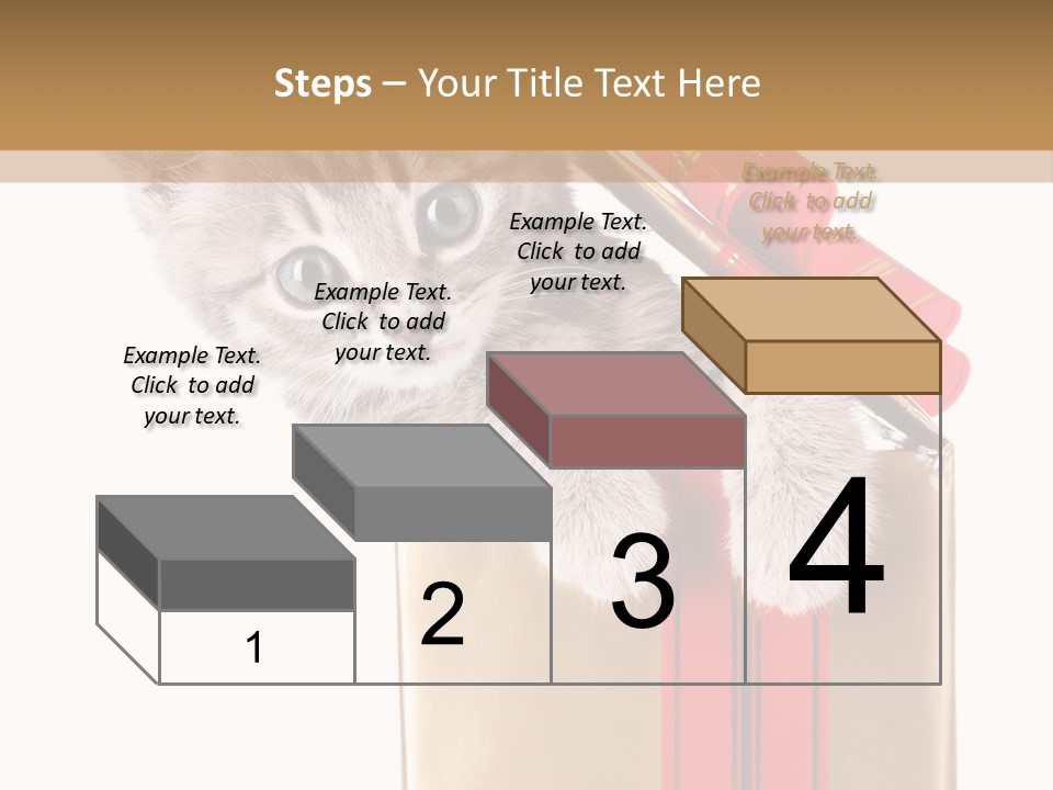 Holiday One Kitten PowerPoint Template