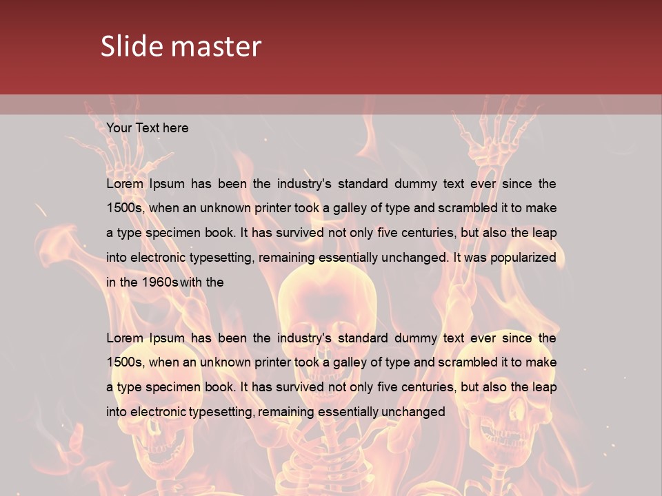 Hot Spooky Horror PowerPoint Template