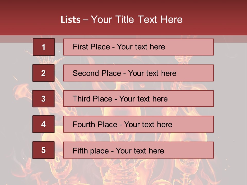 Hot Spooky Horror PowerPoint Template
