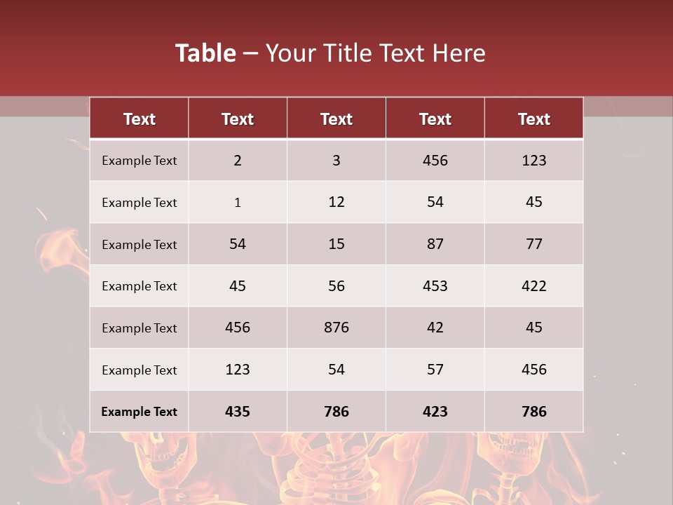 Hot Spooky Horror PowerPoint Template