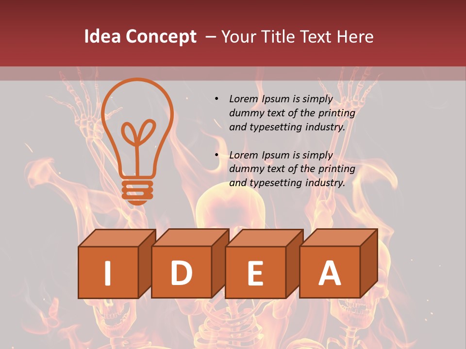 Hot Spooky Horror PowerPoint Template