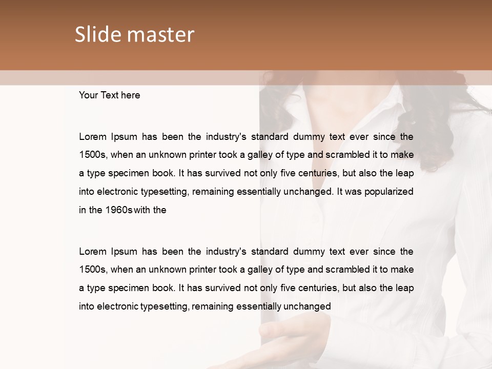 Announcement Signboard Hold PowerPoint Template