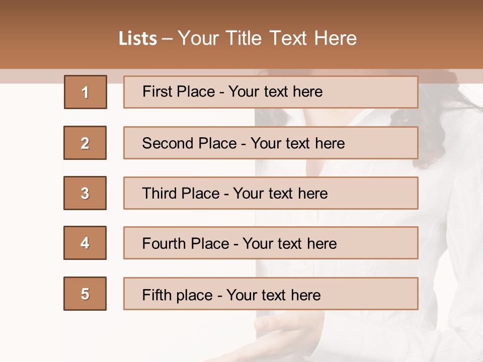 Announcement Signboard Hold PowerPoint Template