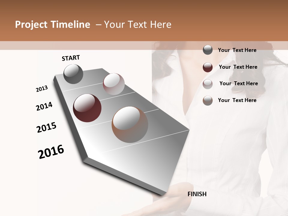 Announcement Signboard Hold PowerPoint Template