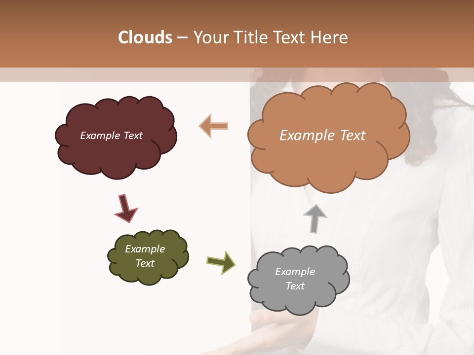 Announcement Signboard Hold PowerPoint Template