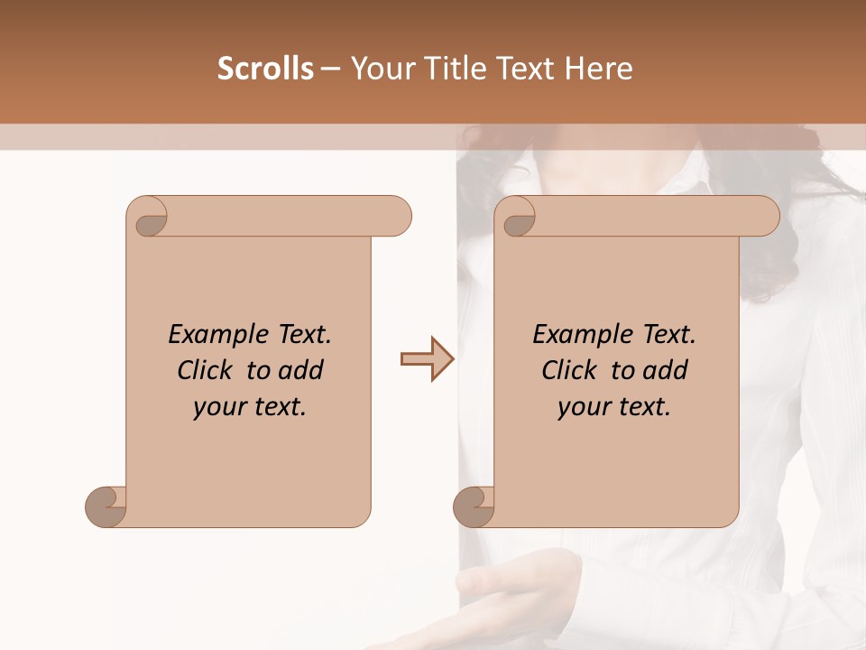 Announcement Signboard Hold PowerPoint Template
