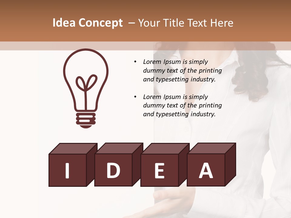 Announcement Signboard Hold PowerPoint Template