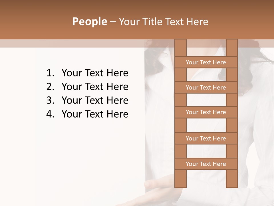 Announcement Signboard Hold PowerPoint Template