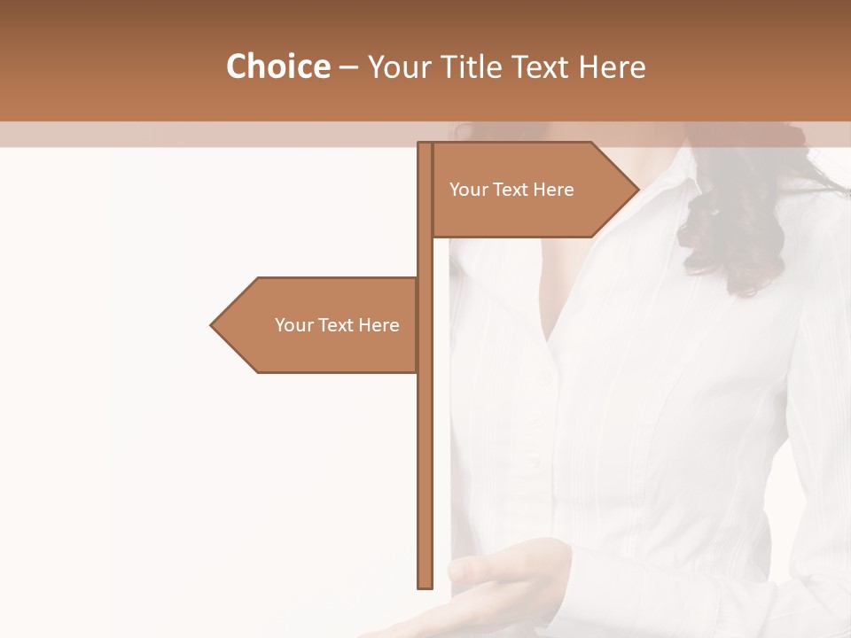 Announcement Signboard Hold PowerPoint Template
