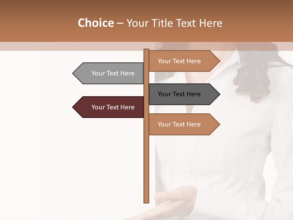 Announcement Signboard Hold PowerPoint Template