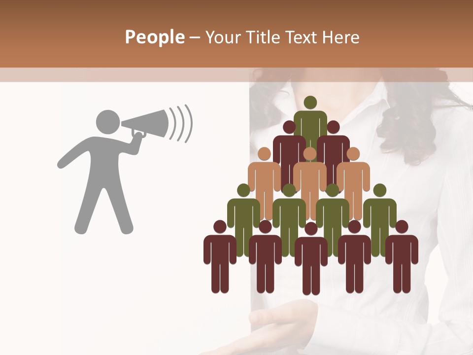 Announcement Signboard Hold PowerPoint Template