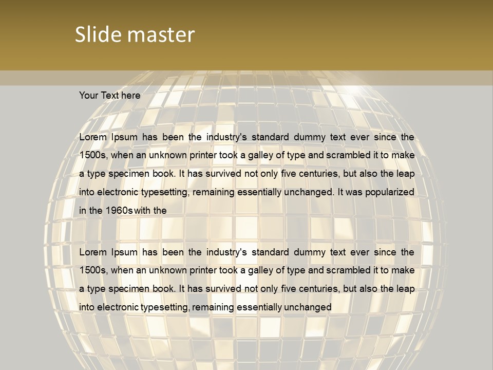 Rays Clubbing Segments PowerPoint Template