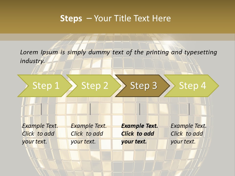 Rays Clubbing Segments PowerPoint Template