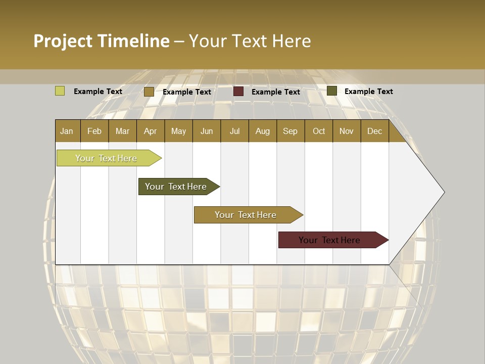 Rays Clubbing Segments PowerPoint Template