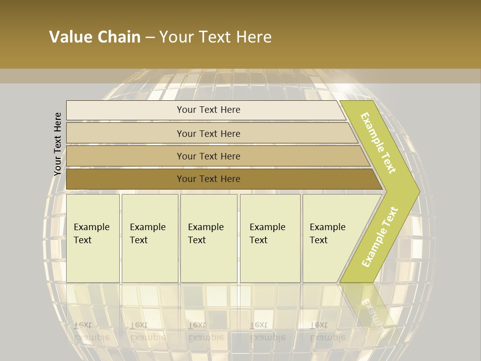 Rays Clubbing Segments PowerPoint Template