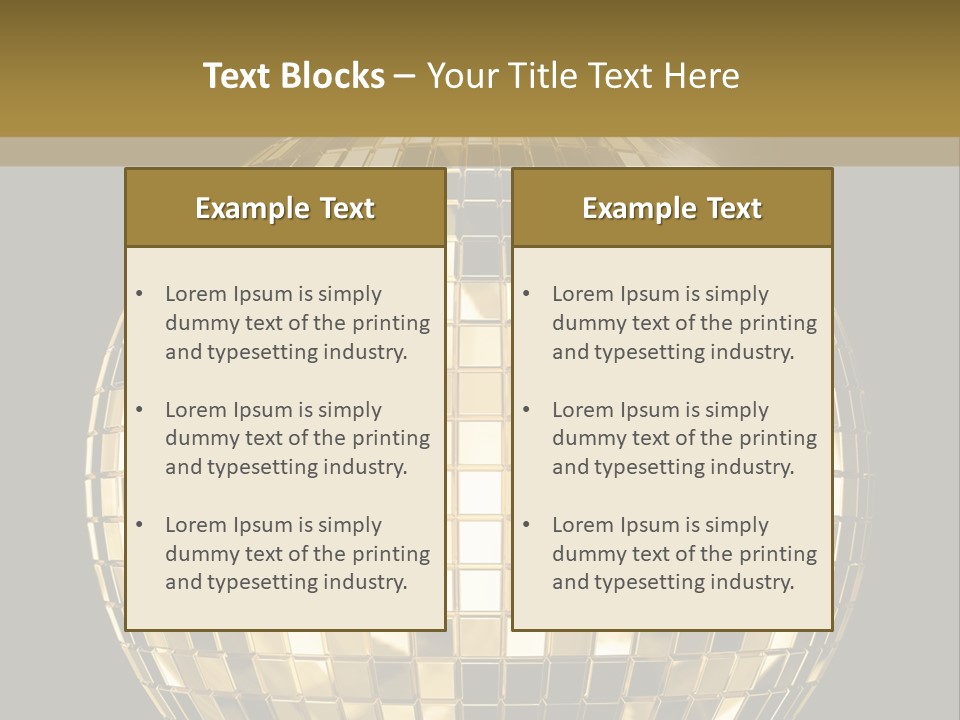 Rays Clubbing Segments PowerPoint Template
