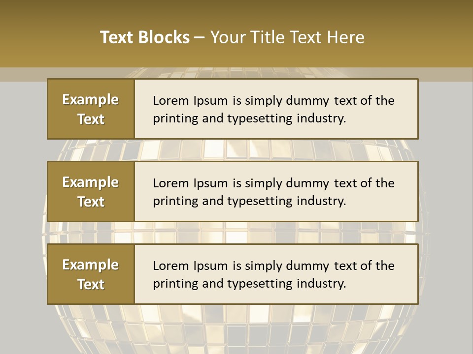 Rays Clubbing Segments PowerPoint Template