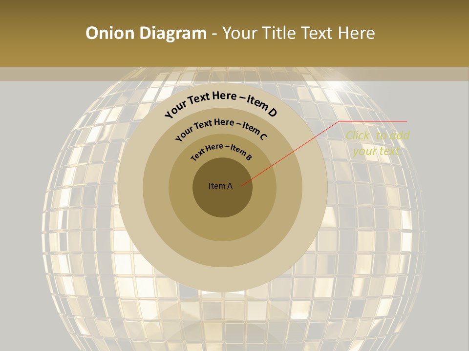 Rays Clubbing Segments PowerPoint Template