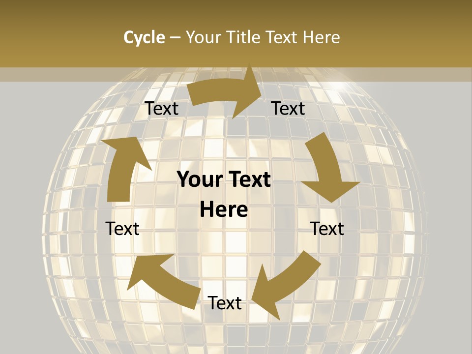 Rays Clubbing Segments PowerPoint Template