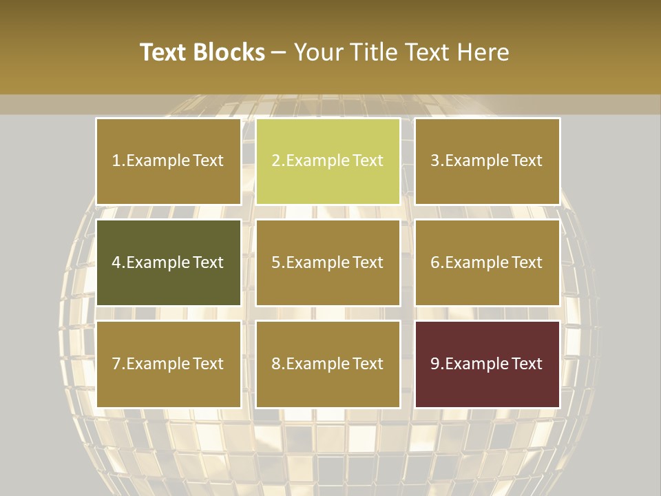 Rays Clubbing Segments PowerPoint Template