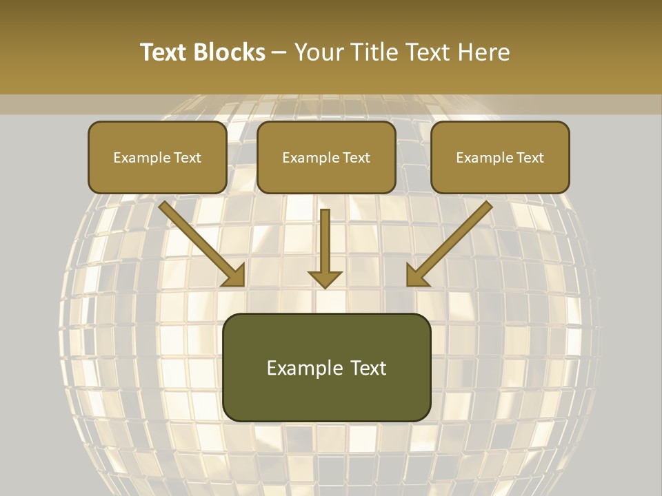 Rays Clubbing Segments PowerPoint Template