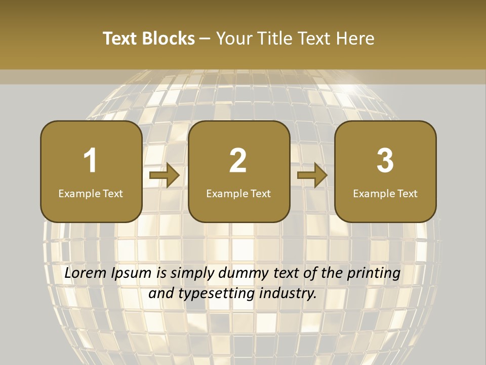 Rays Clubbing Segments PowerPoint Template