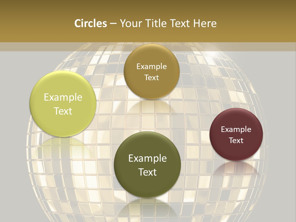 Rays Clubbing Segments PowerPoint Template