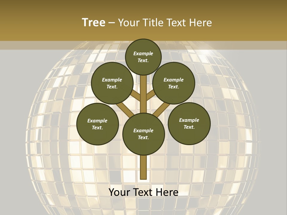 Rays Clubbing Segments PowerPoint Template