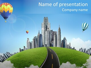 Nature Aerial Map PowerPoint Template
