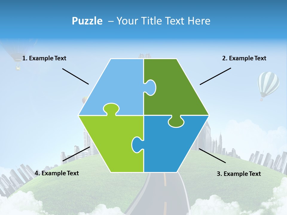 Nature Aerial Map PowerPoint Template