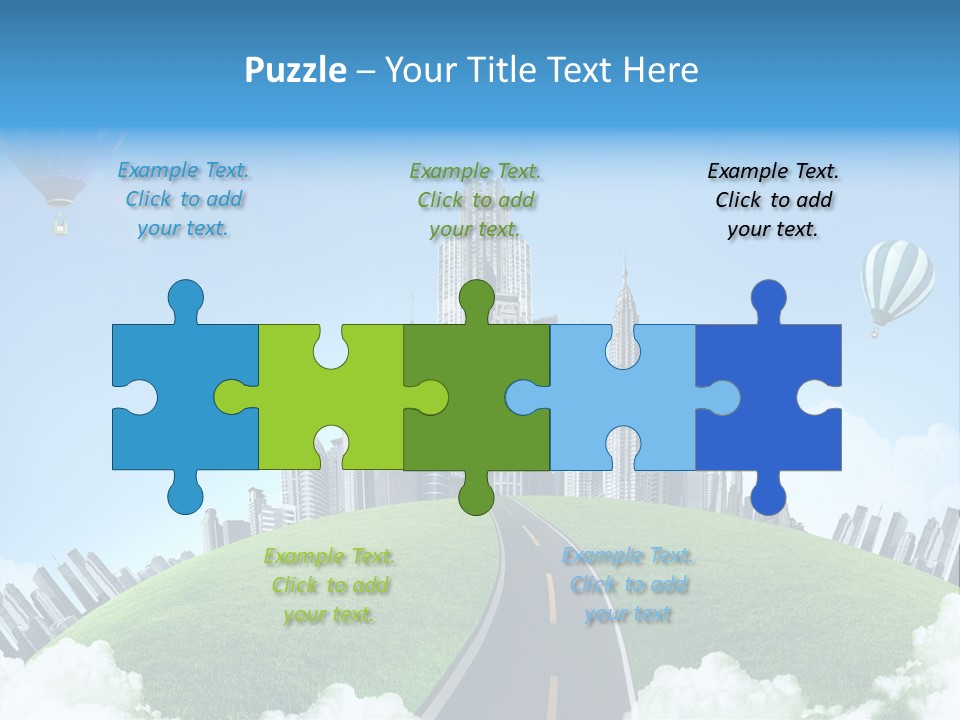 Nature Aerial Map PowerPoint Template