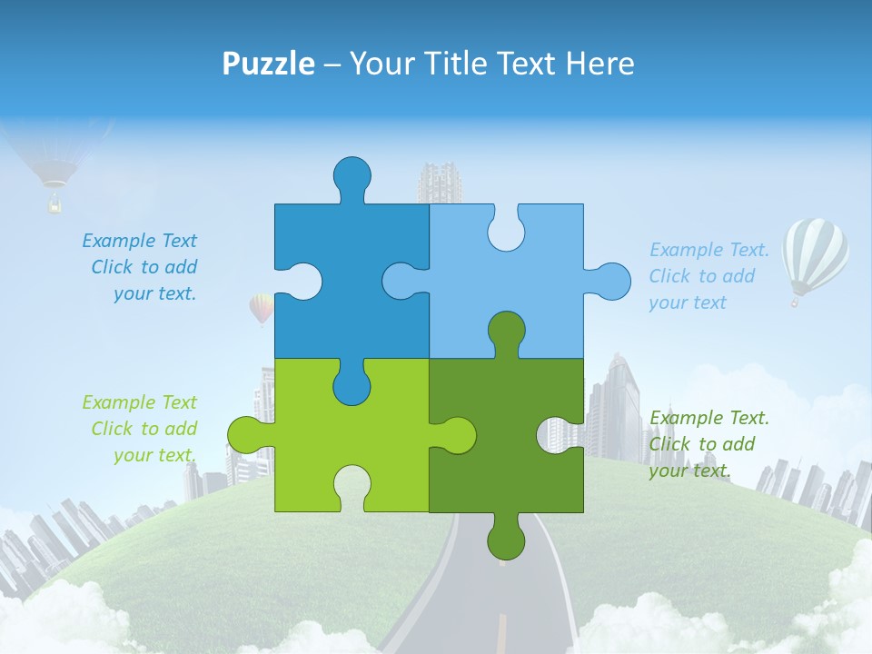 Nature Aerial Map PowerPoint Template