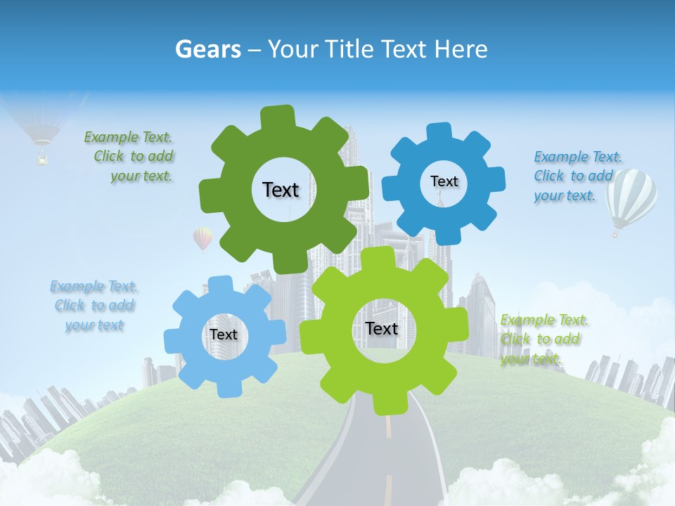 Nature Aerial Map PowerPoint Template