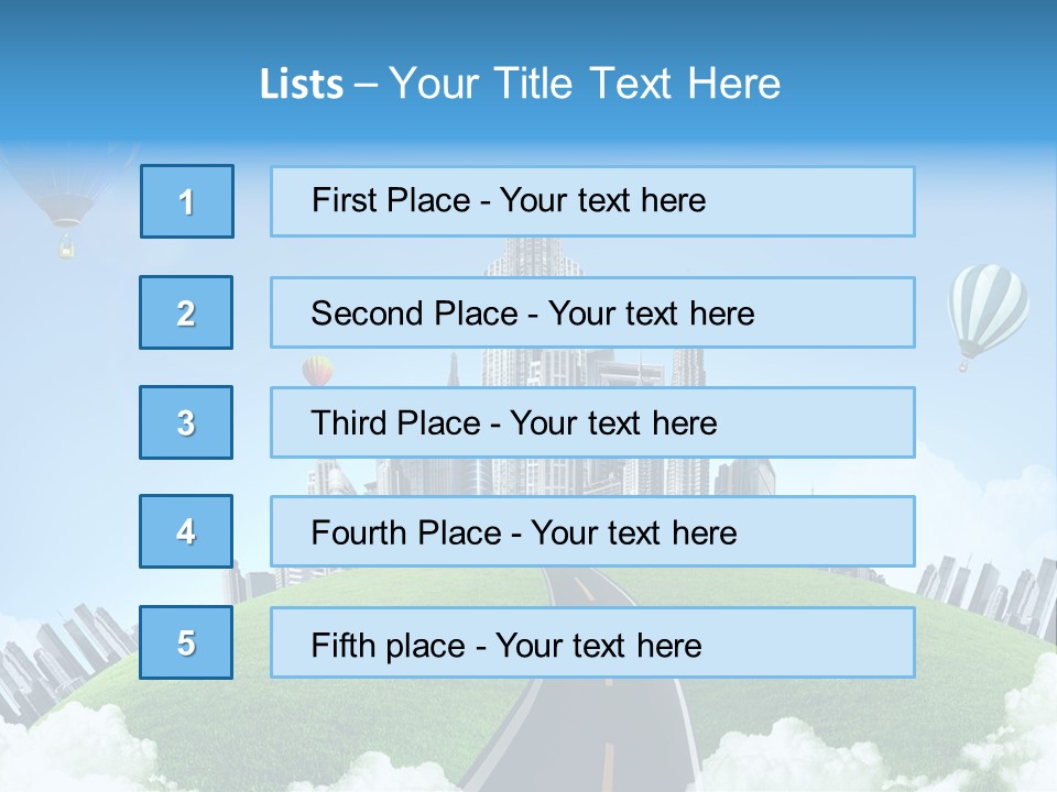 Nature Aerial Map PowerPoint Template